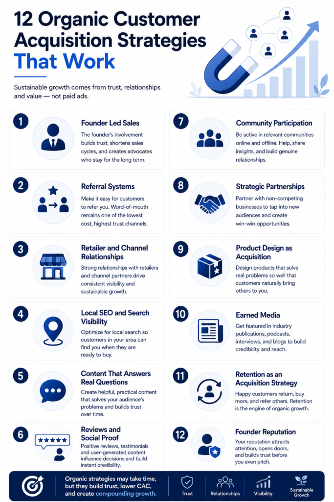 12 organic customer acquisition strategies that work
