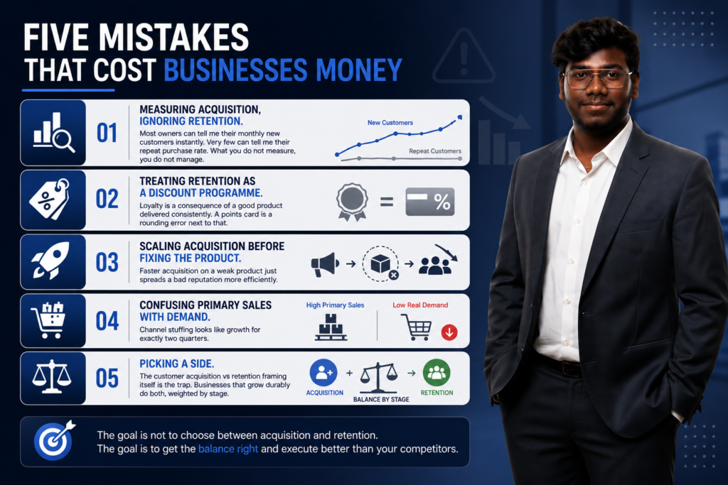 customer acquisition vs retention 5 mistakes that cost businesses money
